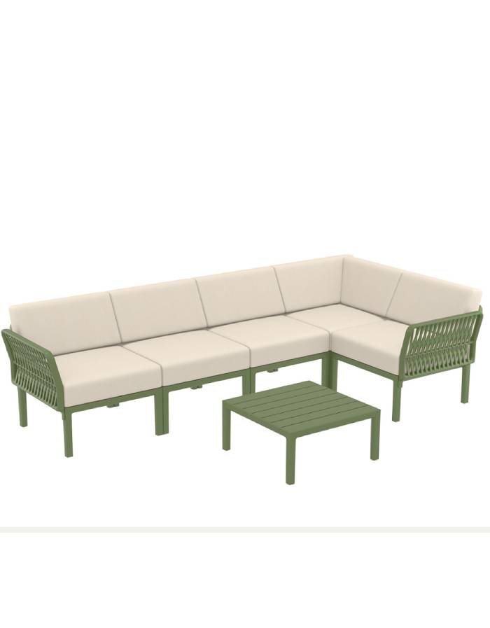 PORTOFINO LOUNGE CORNER SET VERT OLIVE